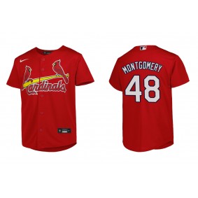 Youth St. Louis Cardinals Jordan Montgomery Red Replica Jersey