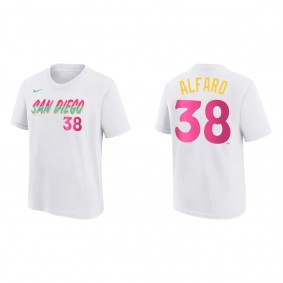 Jorge Alfaro Youth San Diego Padres White 2022 City Connect T-Shirt