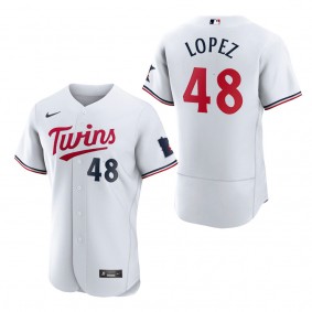 Jorge Lopez Minnesota Twins White Home 2023 Authentic Jersey