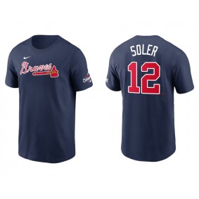 Jorge Soler Atlanta Braves Navy 2021 World Series Champions T-Shirt