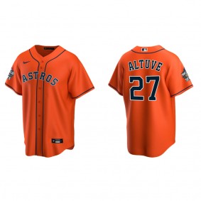 Jose Altuve Houston Astros Orange 2022 World Series Alternate Replica Jersey