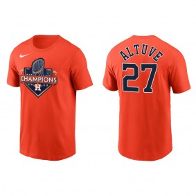 Jose Altuve Houston Astros Orange 2022 World Series Champions T-Shirt