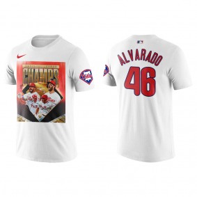 Jose Alvarado Philadelphia Phillies 2022 National League Champions White T-Shirt