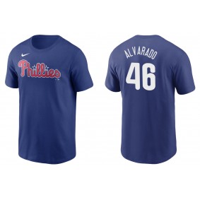 Men's Philadelphia Phillies Jose Alvarado Royal Name & Number T-Shirt