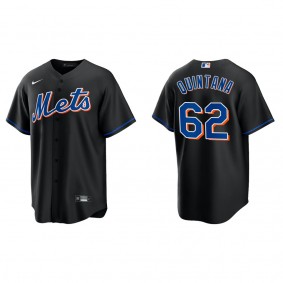 Jose Quintana Men's New York Mets Nike Black Alternate Replica Jersey
