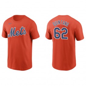 Jose Quintana Men's New York Mets Jacob deGrom Nike Orange Name & Number T-Shirt