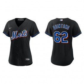 Jose Quintana Women's New York Mets Nike Black Alternate Replica Jersey