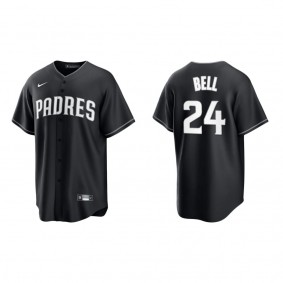 Padres Josh Bell Black White Replica Official Jersey
