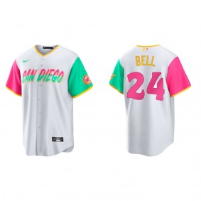 Padres Josh Bell White 2022 City Connect Replica Jersey