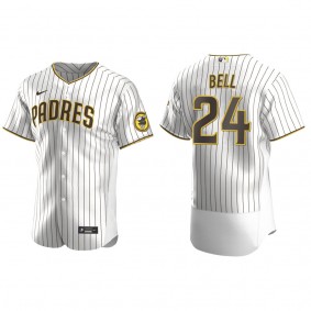 Padres Josh Bell White Brown Authentic Alternate Jersey