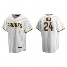 Padres Josh Bell White Brown Replica Home Jersey