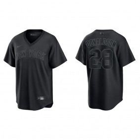 Josh Donaldson New York Yankees Black Pitch Black Fashion Replica Jersey