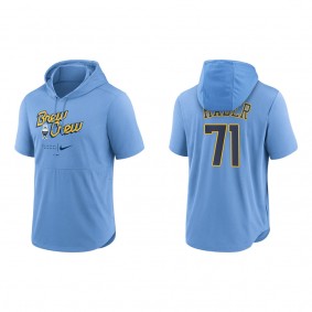 Josh Hader Brewers City Connect Short Sleeve Pullover Hoodie