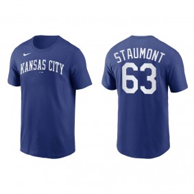 Josh Staumont Men's Kansas City Royals Nike Royal Team Wordmark T-Shirt