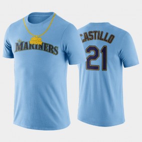 JROD Squad Mariners Luis Castillo Limited Edition T-Shirt Blue