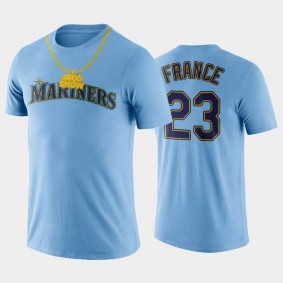 JROD Squad Mariners Ty France Limited Edition T-Shirt Blue