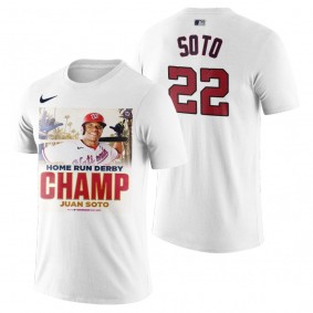 Washington Nationals Juan Soto White 2022 Home Run Derby Champ T-Shirt