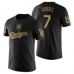 Julio Urias Dodgers LAFC Night Black T-Shirt