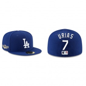 Julio Urias Los Angeles Dodgers Royal 2022 Postseason Side Patch 59FIFTY Fitted Hat
