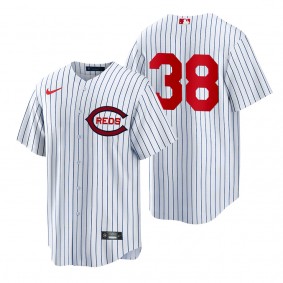 Reds Justin Dunn White 2022 Field of Dreams Replica Jersey