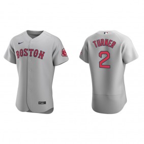 Justin Turner Men's Boston Red Sox Nike Gray Road Authentic Jersey