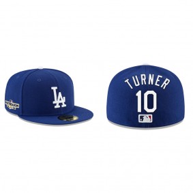 Justin Turner Los Angeles Dodgers Royal 2022 Postseason Side Patch 59FIFTY Fitted Hat