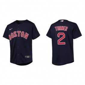 Justin Turner Youth Boston Red Sox Navy Replica Jersey
