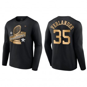 Justin Verlander Houston Astros Black 2022 World Series Champions Parade T-Shirt