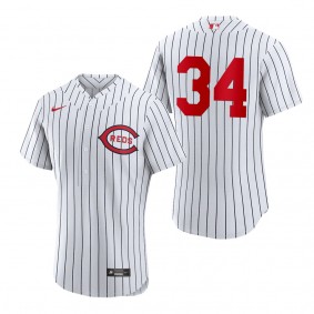 Reds Justin Wilson White 2022 Field of Dreams Authentic Jersey