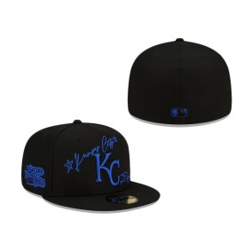 Kansas City Royals Cursive 59FIFTY Fitted Hat