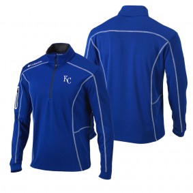 Men's Kansas City Royals Columbia Royal Shotgun Omni-Wick Quarter-Zip Pullover Jacket