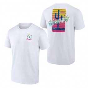 Men's Kansas City Royals Fanatics Branded White Spring Break T-Shirt