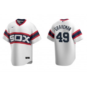 Men's Chicago White Sox Kendall Graveman White Cooperstown Collection Home Jersey