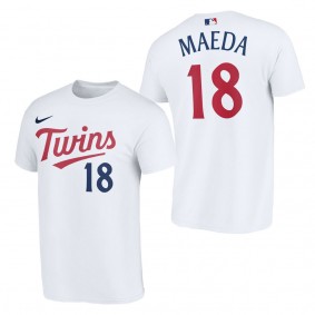Kenta Maeda Minnesota Twins White 2023 Wordmark T-Shirt