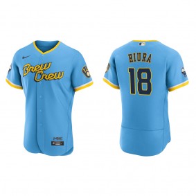 Keston Hiura Brewers City Connect Authentic Jersey