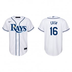 Kevin Cash Youth Tampa Bay Rays Nike White Home Replica Jersey