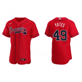 Braves Kirby Yates Red Authentic Alternate Jersey