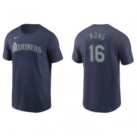 Kolten Wong Men's Seattle Mariners Mitch Haniger Nike Navy Name & Number T-Shirt