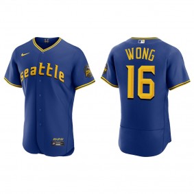 Kolten Wong Seattle Mariners Royal 2023 City Connect Authentic Jersey