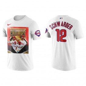Kyle Schwarber Philadelphia Phillies 2022 National League Champions White T-Shirt