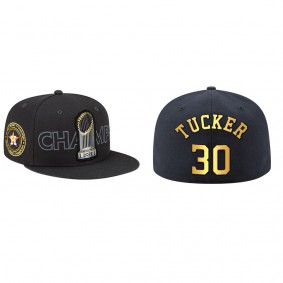 Kyle Tucker Houston Astros Black 2022 World Series Champions Hat