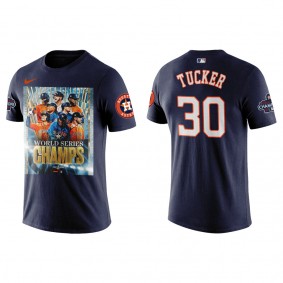 Kyle Tucker Houston Astros Navy 2022 World Series Champions Graphic T-Shirt