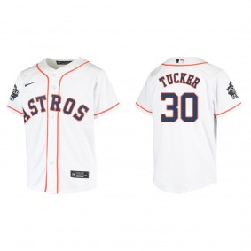 Kyle Tucker Youth Houston Astros White 2022 World Series Home Replica Jersey