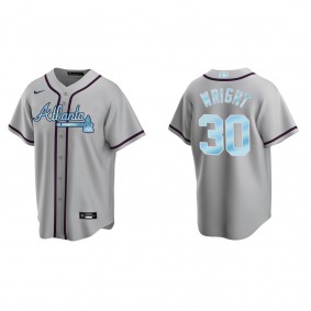 Kyle Wright Atlanta Braves Gray 2022 Father's Day Replica Jersey