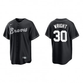 Kyle Wright Atlanta Braves Nike Black White Official Replica Jersey
