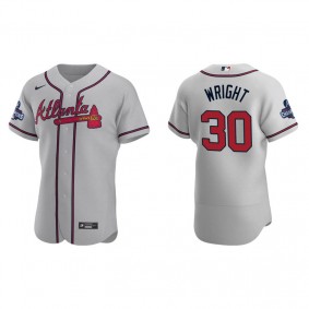 Kyle Wright Atlanta Braves Gray Road 2021 World Series Champions Authentic Jersey