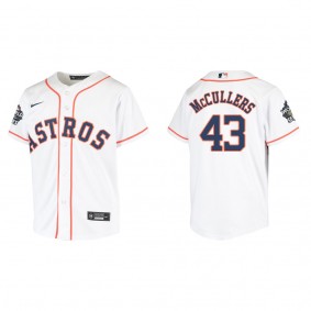 Lance McCullers Youth Houston Astros White 2022 World Series Home Replica Jersey