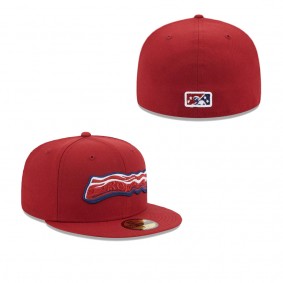 Men's Lehigh Valley IronPigs Red Authentic Collection Alternate Logo 59FIFTY Fitted Hat