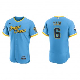 Lorenzo Cain Brewers City Connect Authentic Jersey