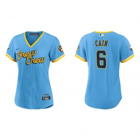 Lorenzo Cain Women's Brewers City Connect Replica Jersey
